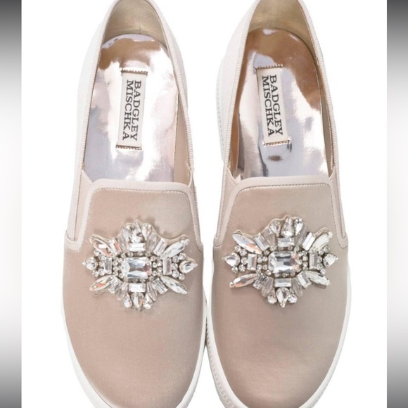 Badgley Mischka Shoes Badgley Mischka Jeweled Loafer Size 8 Poshmark
